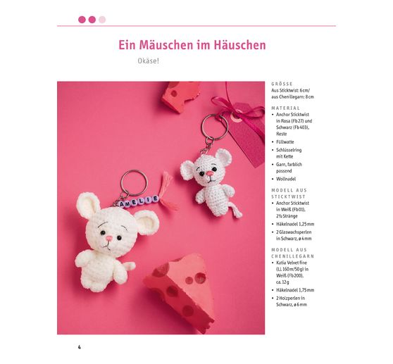 Creatieve set "Supersüße Häkelminis. Anleitungsbuch mit Material zum Sofort-Loslegen"