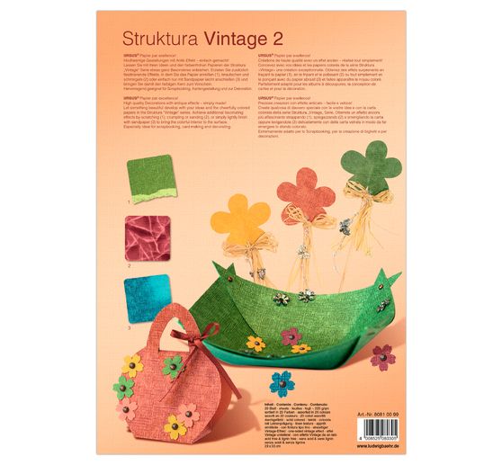 Papier set "Struktura Vintage 2", Earthy Colors