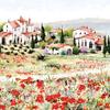 Servet "Toscane landschap"