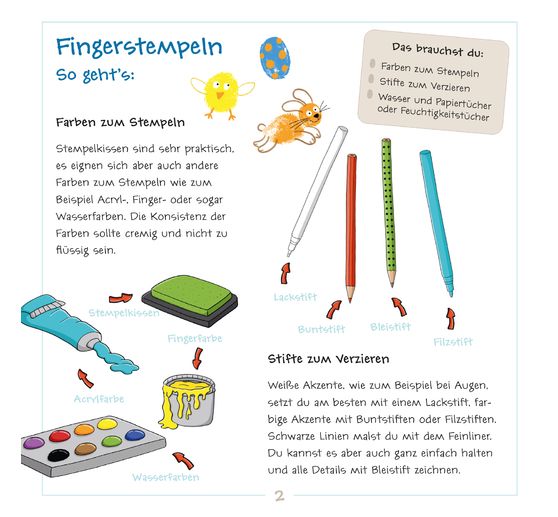 Book "Fingerstempeln - Bastelblock Ostern"