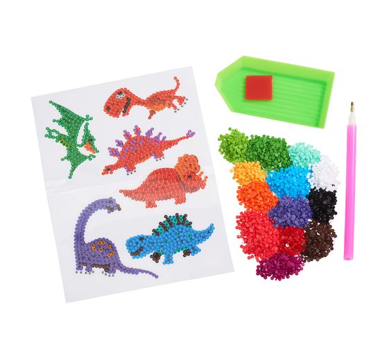 Diamond Painting Sticker craft set "Dinos"