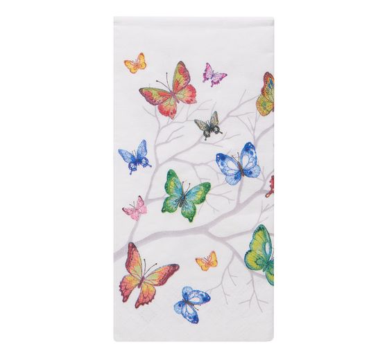 Papieren zakdoeken "Kleurrijke vlinders"