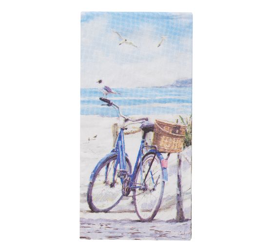 Paper handkerchiefs "Bicycle on the beach"