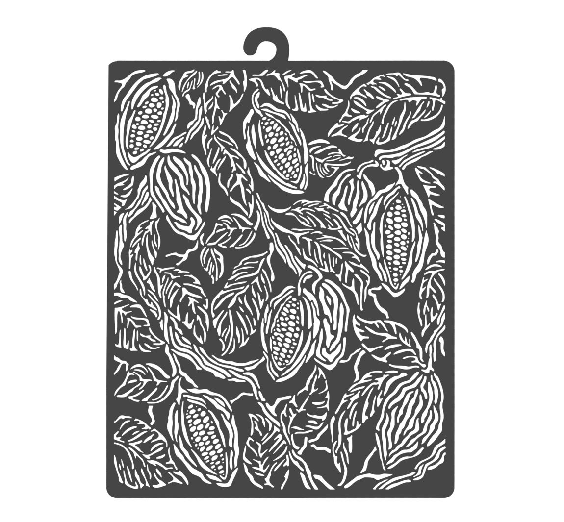 Sjabloon "Coffee and Chocolate - Cocoa Beans"
