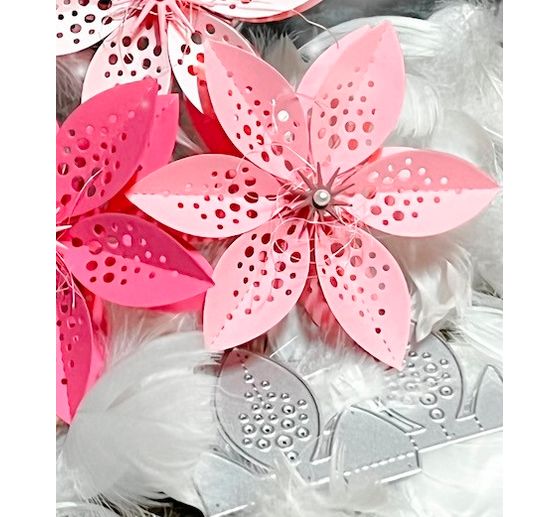 Punching templates folding flower "Dotty"