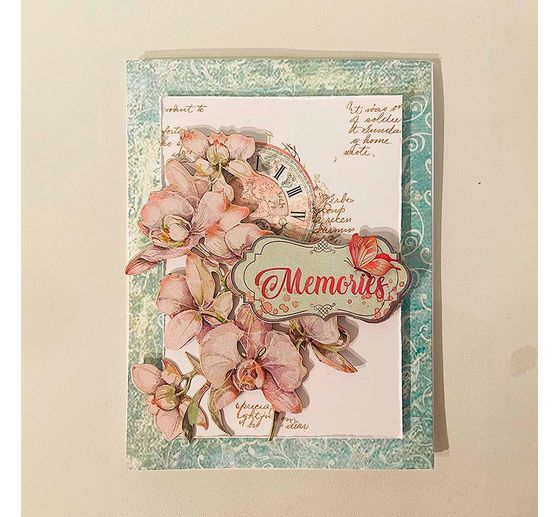 Rub On Transferfolie "Orchids and Cats - Cat"