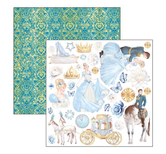 Scrapbook papier "Midnight Spell Patterns"