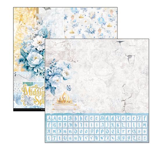Scrapbook papier "Midnight Spell Patterns"