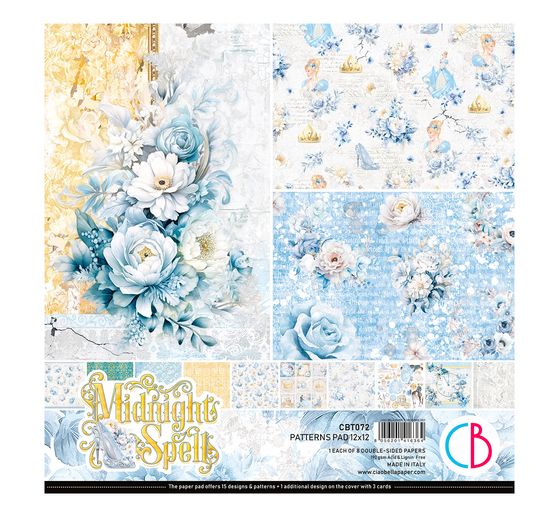 Scrapbook papier "Midnight Spell Patterns"