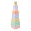 Cardboard boxes "Square", Pastel Colours, Set of 12