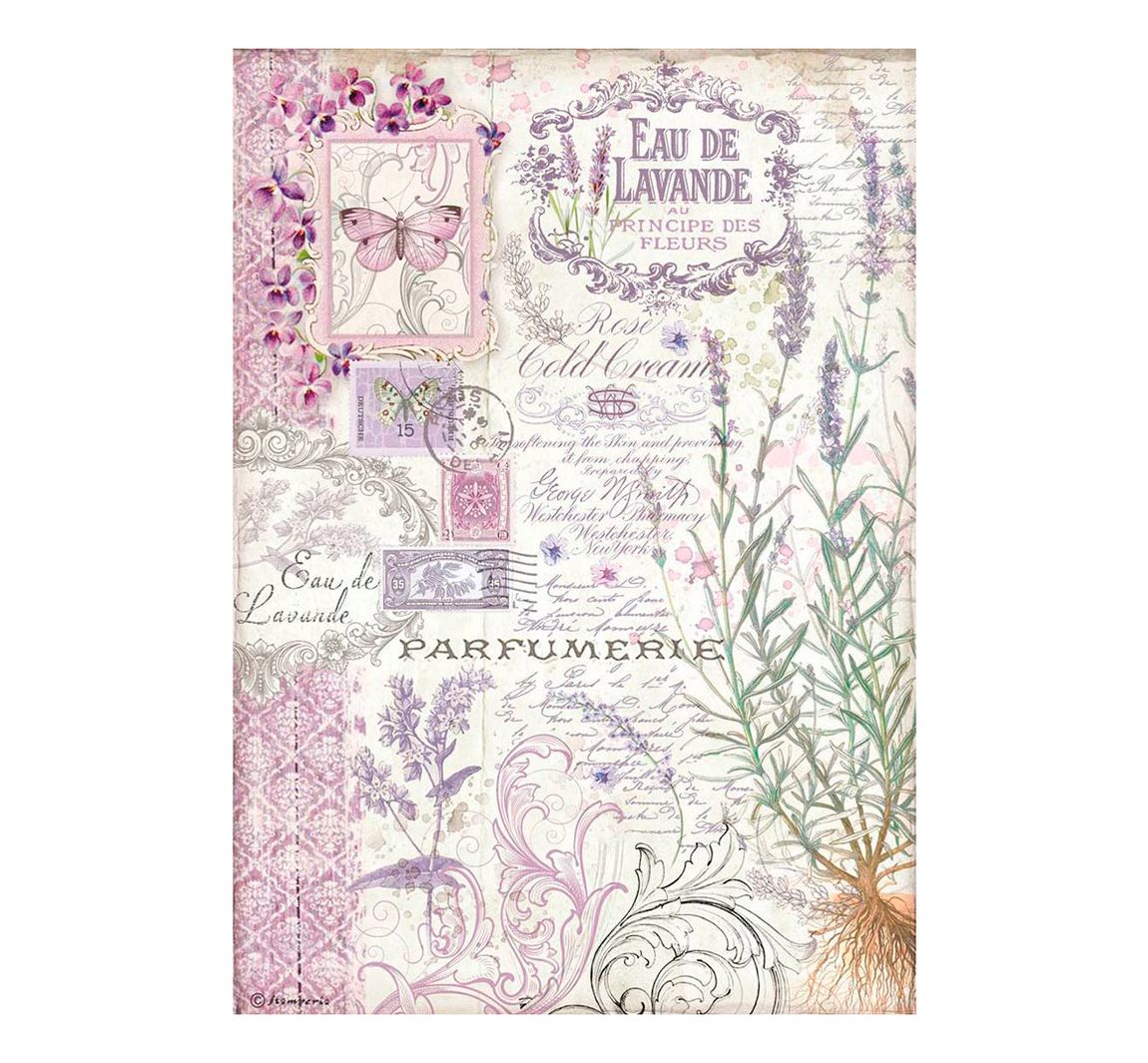 Motief strozijde "Lavendelgeur"