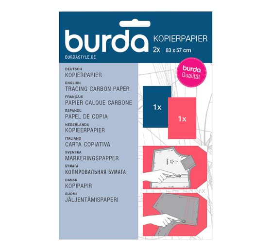 Burda kopieerpapier Blauw / Rood 