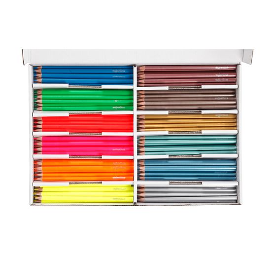 Colortime Kleurpotloden "Metallic & Neon", stift 3 mm