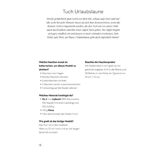 Boek "Sommerliche Tücher stricken"