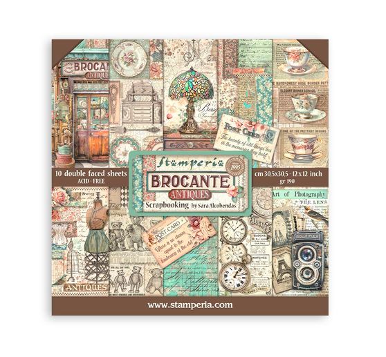 Scrapbook blok "Brocante Antiques"