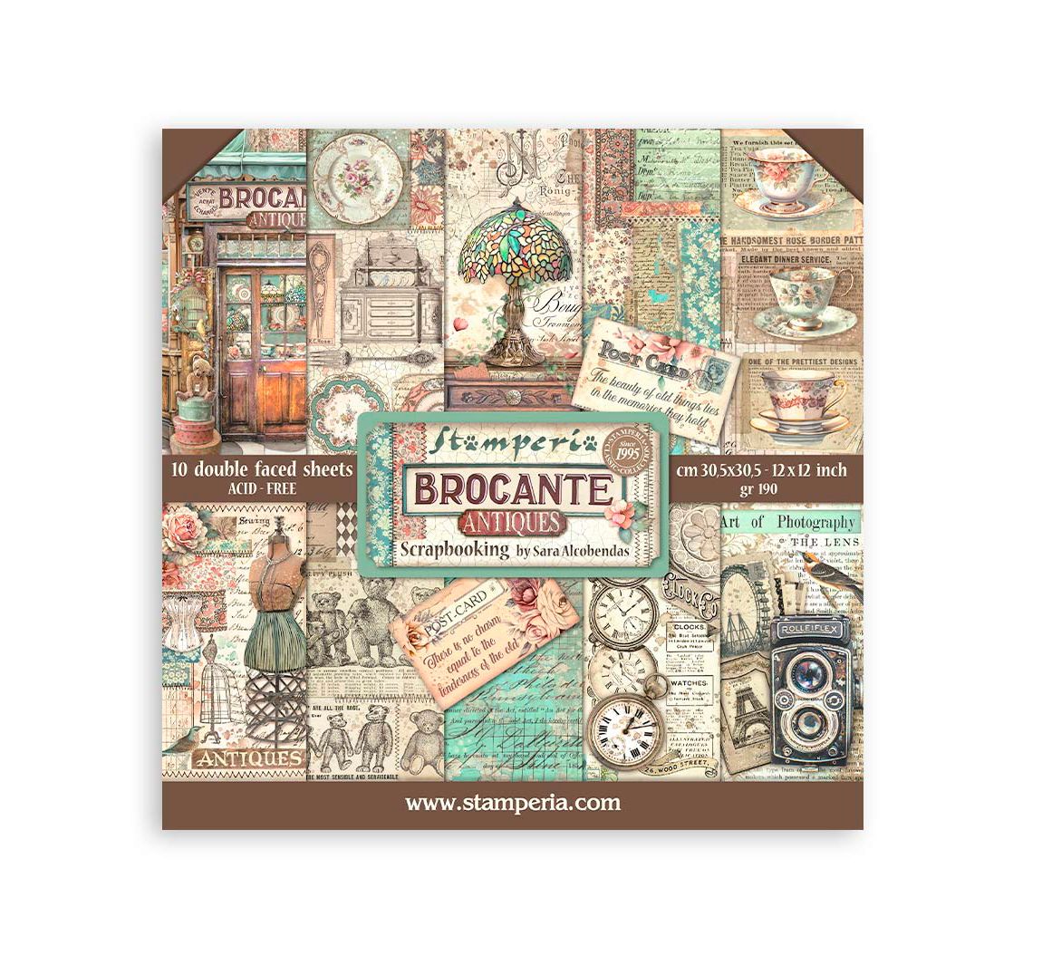 Scrapbook blok "Brocante Antiques"