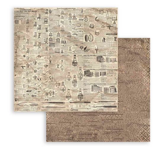 Scrapbook blok "Brocante Antiques - Backgrounds"