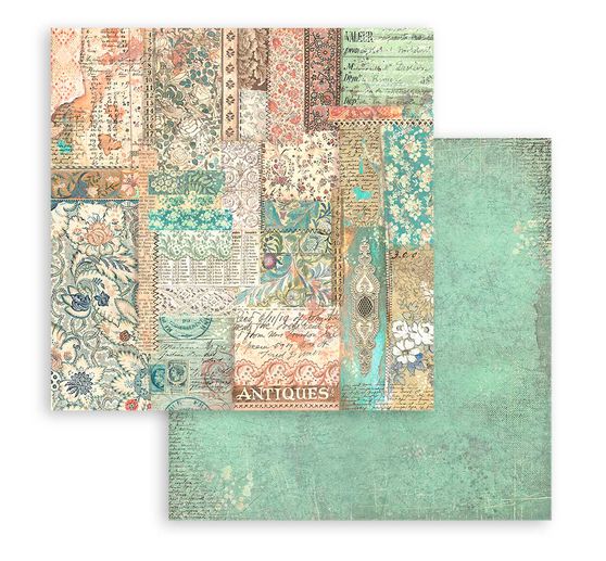 Scrapbook blok "Brocante Antiques - Backgrounds"