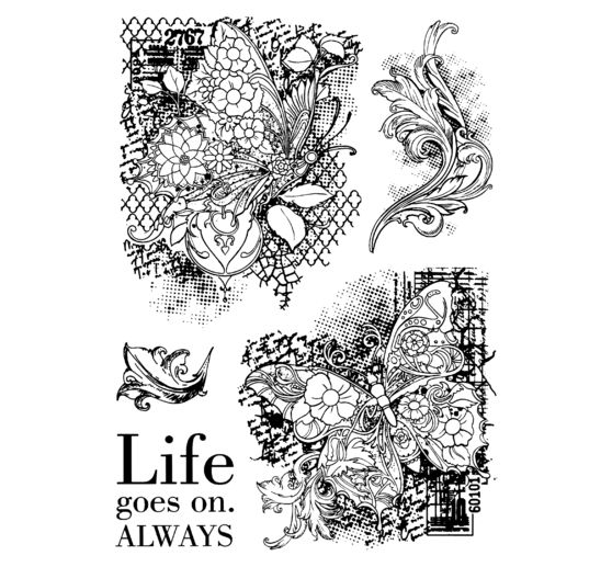 Siliconen stempel Ethereal", Life goes on