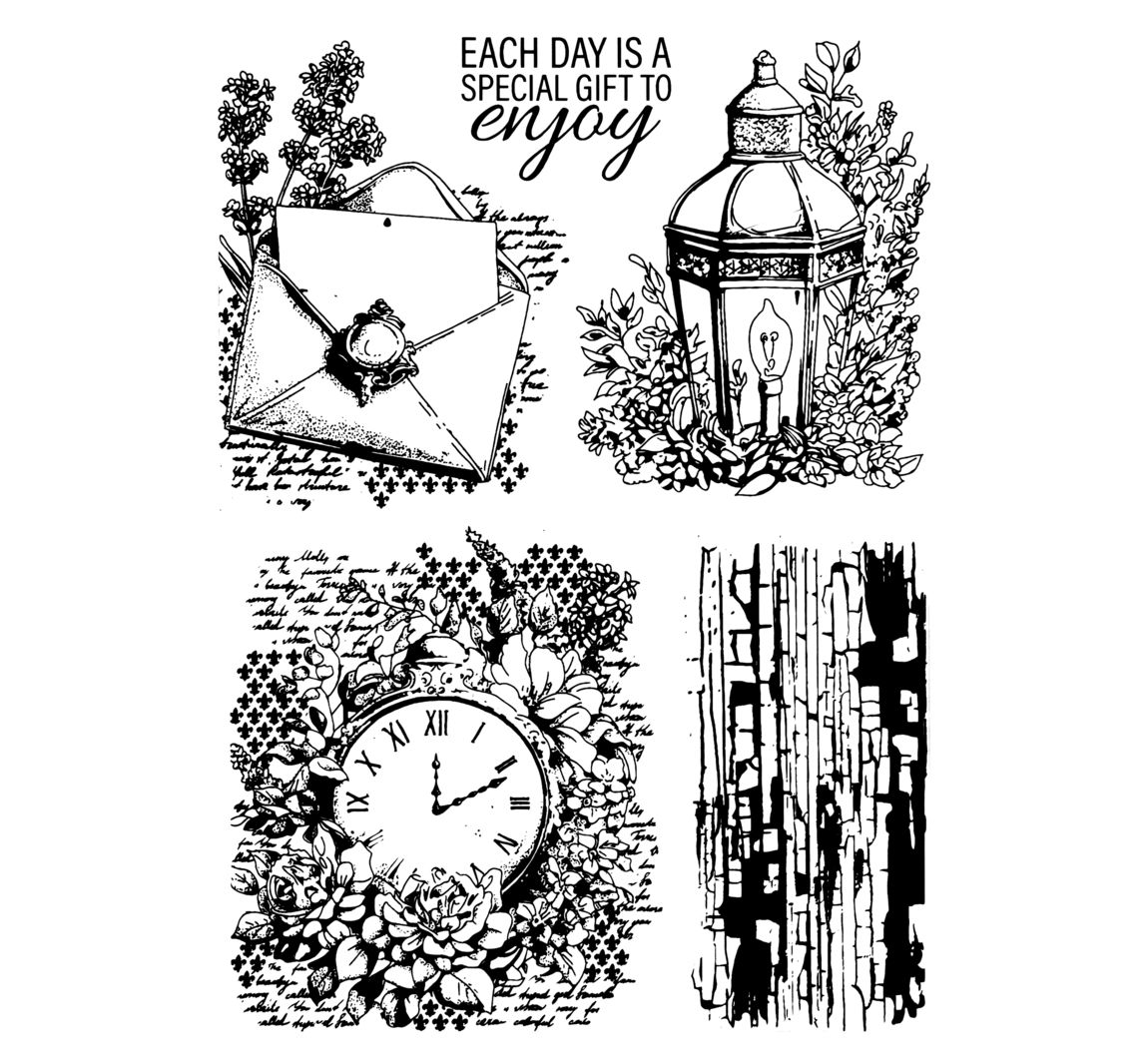 Siliconen stempel "Morning in Provence", Lavender Whispers