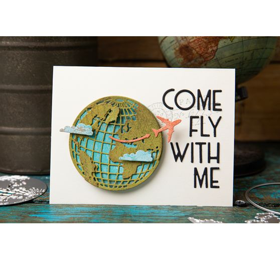 Sizzix Thinlits Punching template "World Travel by Tim Holtz"