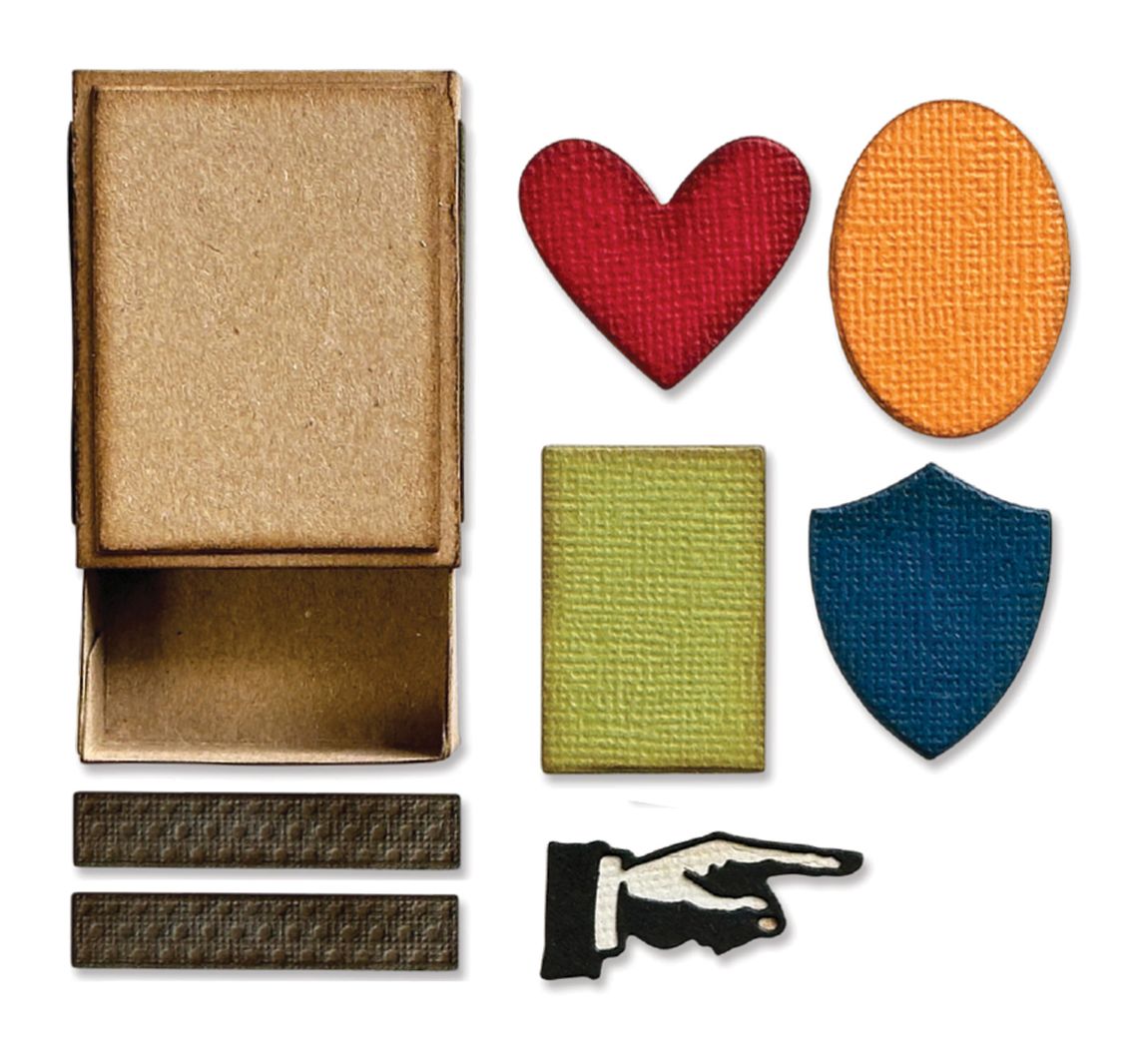Sizzix • Tim Holtz Thinlits Die Set Vault Matchbox 10pcs