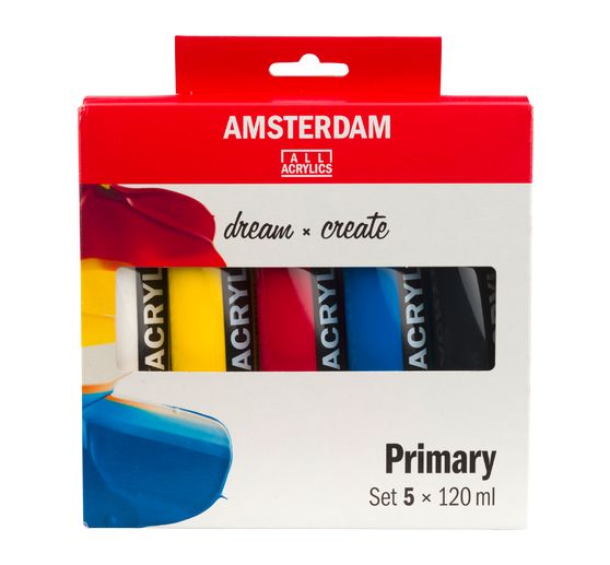 Talens AMSTERDAM acrylverfset "Primaire kleuren"
