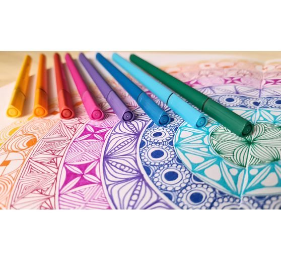 Bruynzeel Fineliners-Set, 6 stuks
