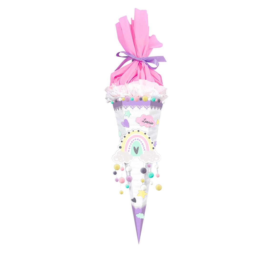 Schoolkegel knutselset "Regenboog"