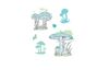 Sizzix Framelits Ponssjabloon en Clear Stamps "Painted Pencil Mushrooms"