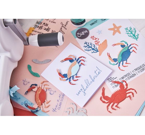 Sizzix Thinlits Ponssjabloon "Ocean Medley"