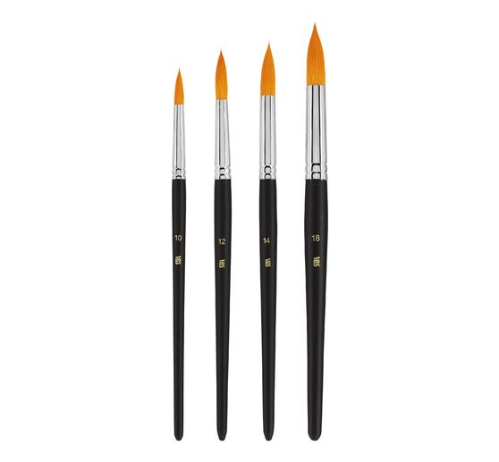 VBS Rond penseel "BASIC", set van 4