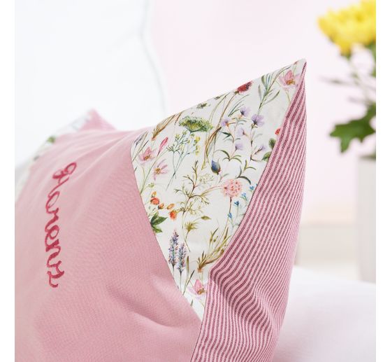 Westfalenstoffe Woven fabric Uni "Melange Beige-Rose"