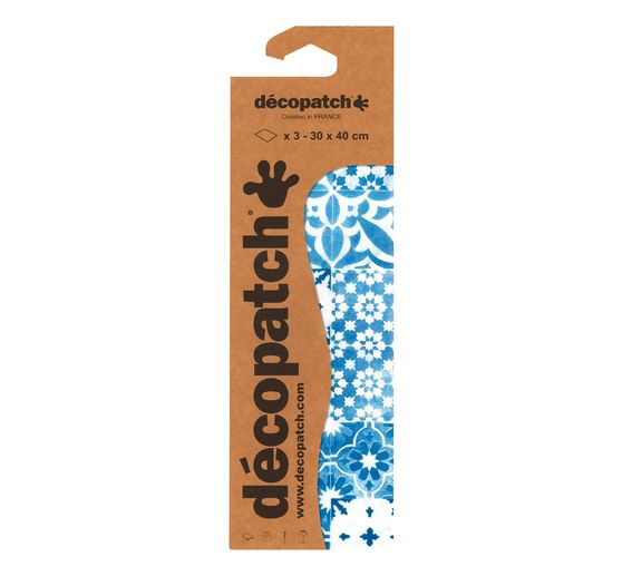Décopatch paper "Tile mosaic blue"