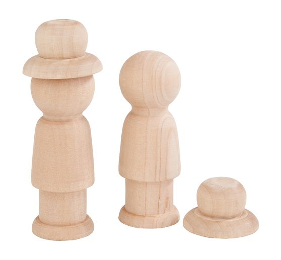 VBS Houten figuren met hoed