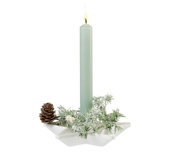 Silicone casting mould "Stick candle holder star"