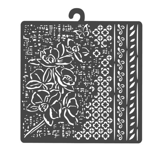 Sjabloon "Orchids and Cats - Pattern"