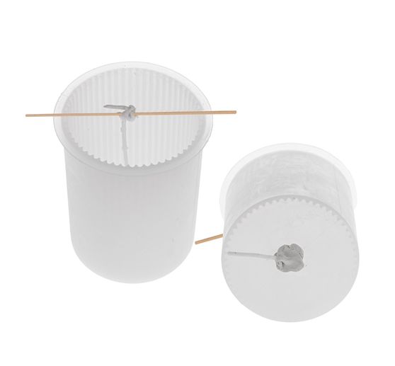 Silicone candle mould "Cylinder with grooves"