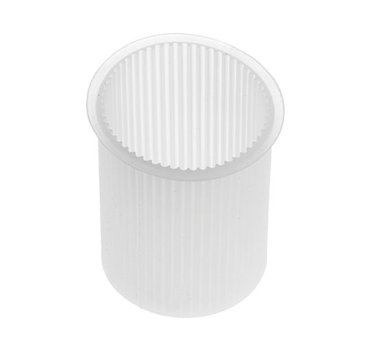 Silicone candle mould "Cylinder with grooves"