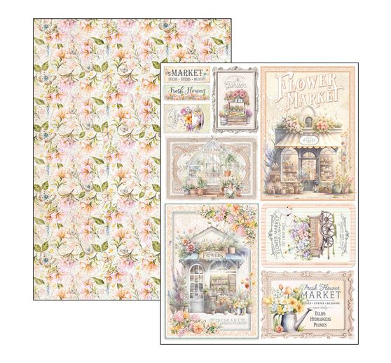 Papier set "Flower Shop"