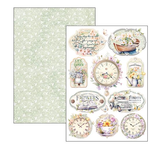 Papier set "Flower Shop"