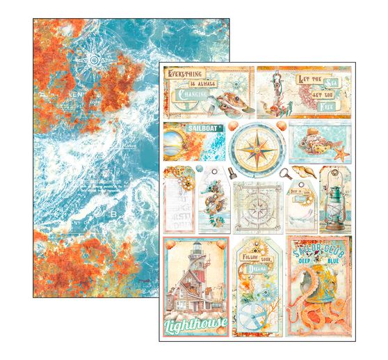 Papier set "Coral Reef"