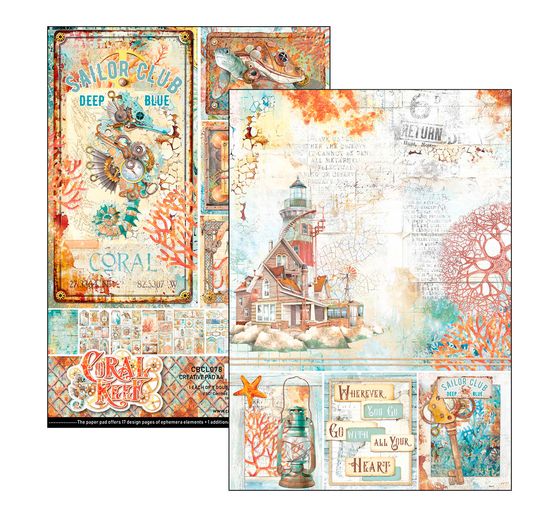Papier set "Coral Reef"