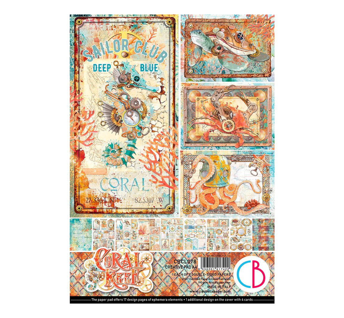 Papier set "Coral Reef"
