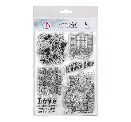 Siliconen stempel "Flower Shop"