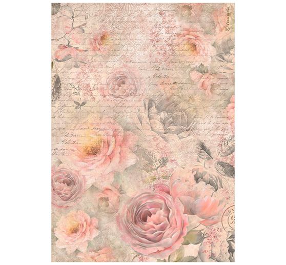 Motief strozijde "Shabby Rose - Pattern"