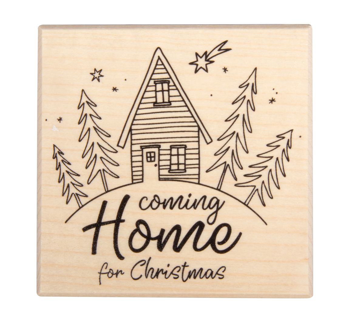 BUTTERER Stempel "Coming Home for Christmas"