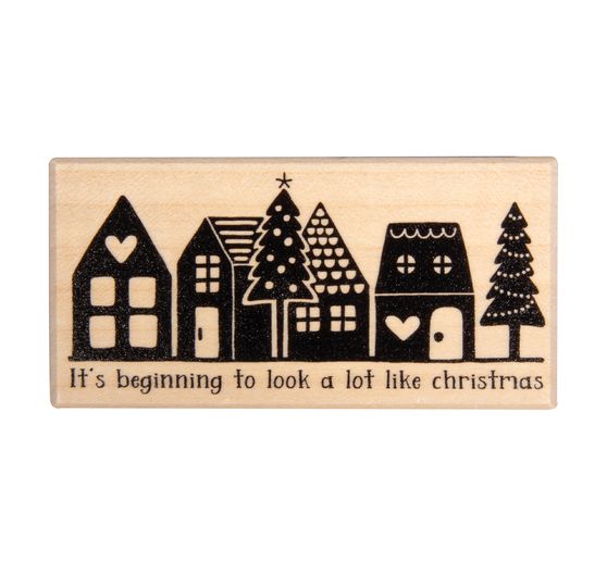 BUTTERER Stamp "Little town"
