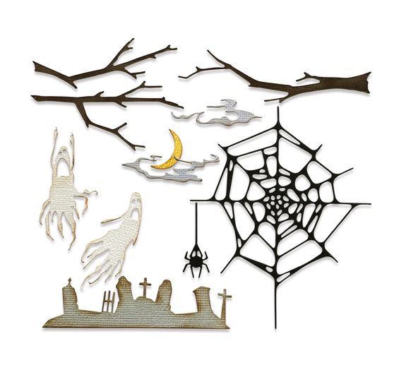 Sizzix Thinlits Punching template "Fright Night by Tim Holtz"