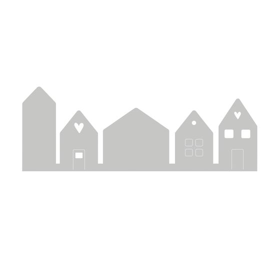 Punching template "Row of houses"